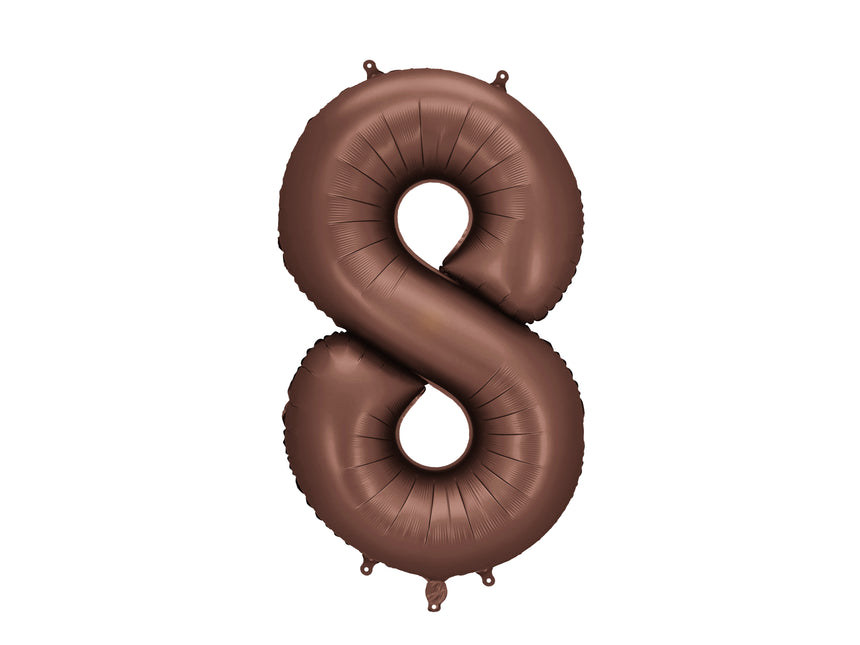 Palloncino a 8 anni con figura marrone vuoto 86 cm