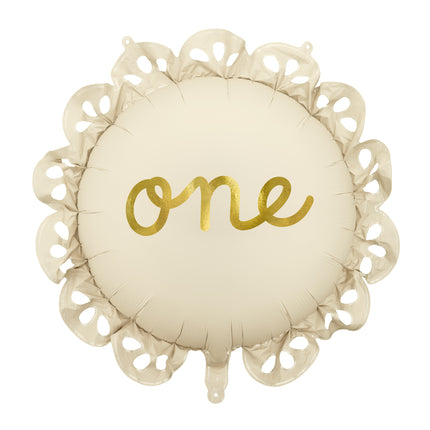 Palloncino ad elio 1 anno Beige Vuoto 51cm