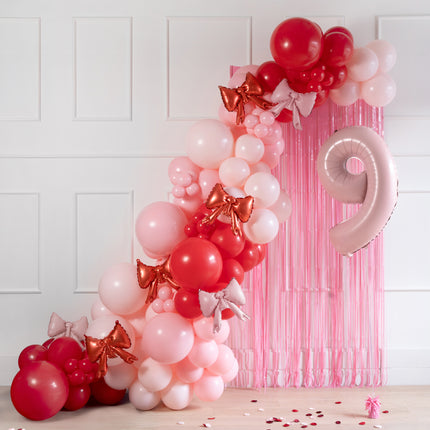 Palloncino a fiocco rosso 25 cm
