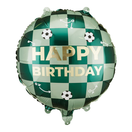 Palloncino ad elio Happy Birthday Football Vuoto 35cm