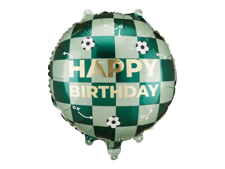 Palloncino ad elio Happy Birthday Football Vuoto 35cm