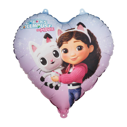 Palloncino in foil Cuore Casa delle bambole di Gabby, 35 cm