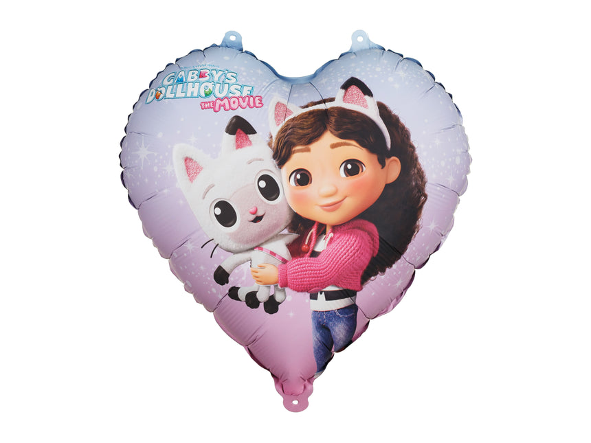 Palloncino in foil Cuore Casa delle bambole di Gabby, 35 cm