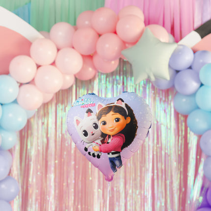 Palloncino in foil Cuore Casa delle bambole di Gabby, 35 cm