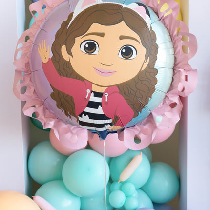 Pallone in foil con volant della Gabby's Dollhouse, 52x52 cm