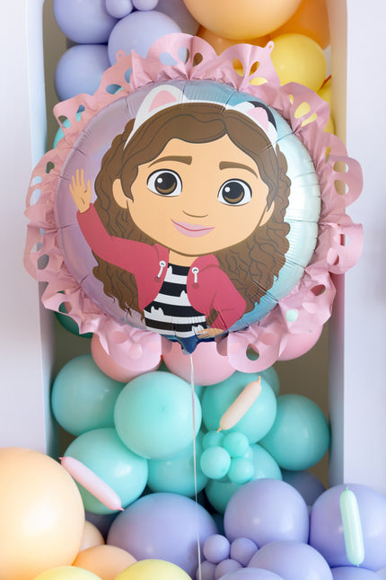 Pallone in foil con volant della Gabby's Dollhouse, 52x52 cm