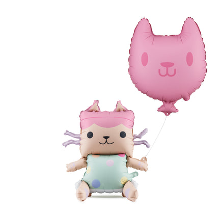 Baby Box & Palloncini in foil per gatti, 43x46 cm e 35x37 cm