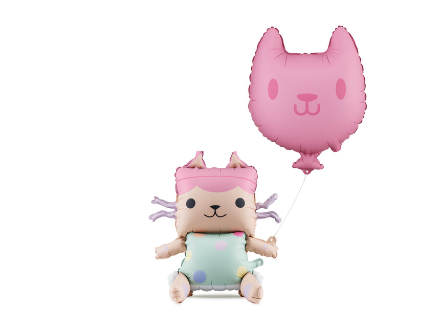 Baby Box & Palloncini in foil per gatti, 43x46 cm e 35x37 cm