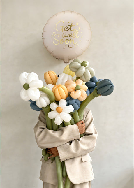 Palloncino in foil rotondo ''Guarisci'', 35x35 cm, misto Vuoto