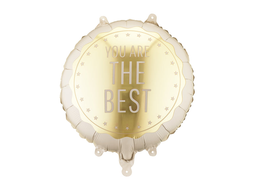 Palloncino in foil rotondo ''You Are The Best'', 35x35 cm, misto Vuoto