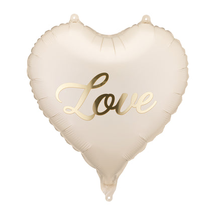 Palloncino in foil cuore Love, 45 cm, mix Vuoto