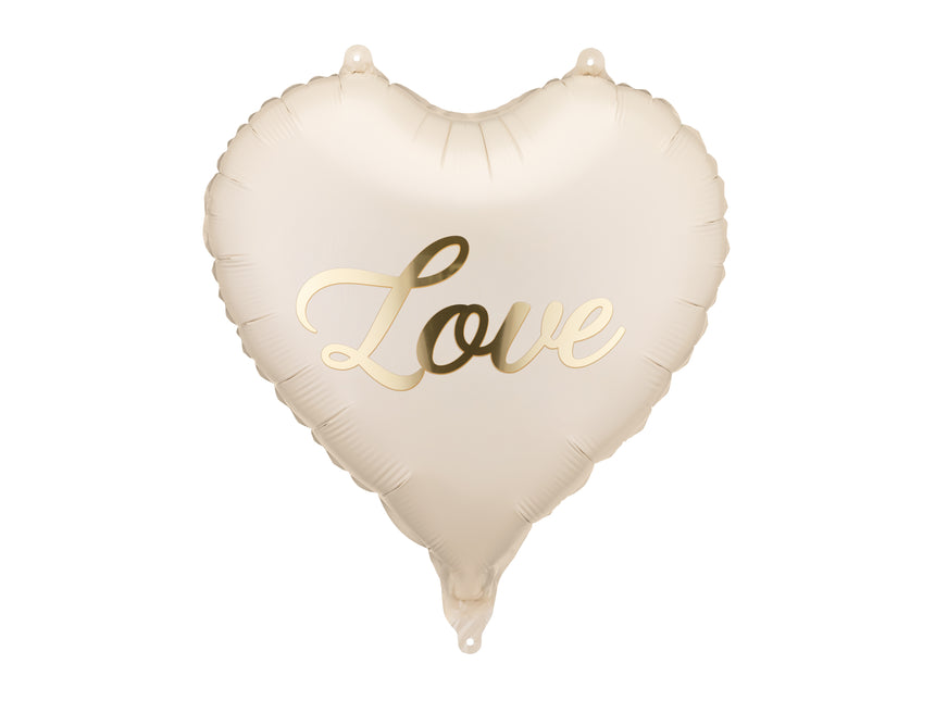 Palloncino in foil cuore Love, 45 cm, mix Vuoto