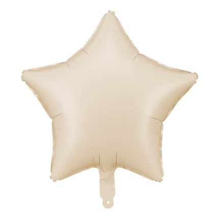 Palloncino ad elio Star Beige vuoto 48 cm