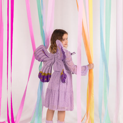 Palloncino ad elio farfalla viola vuoto 50 cm
