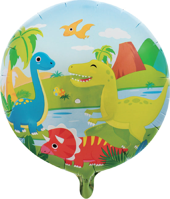 Palloncino ad elio Dinosauro Dino World vuoto 45 cm