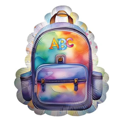 Zaino a forma di palloncino ad elio "Back To School" vuoto, 50 cm