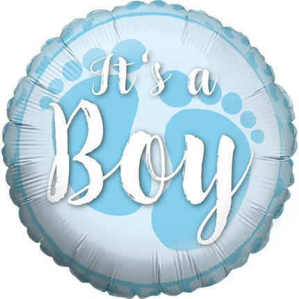 Palloncino all'elio "It's a Boy" vuoto, 45 cm