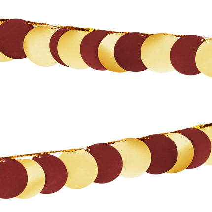 Ghirlanda d'oro rosso 2,2 m