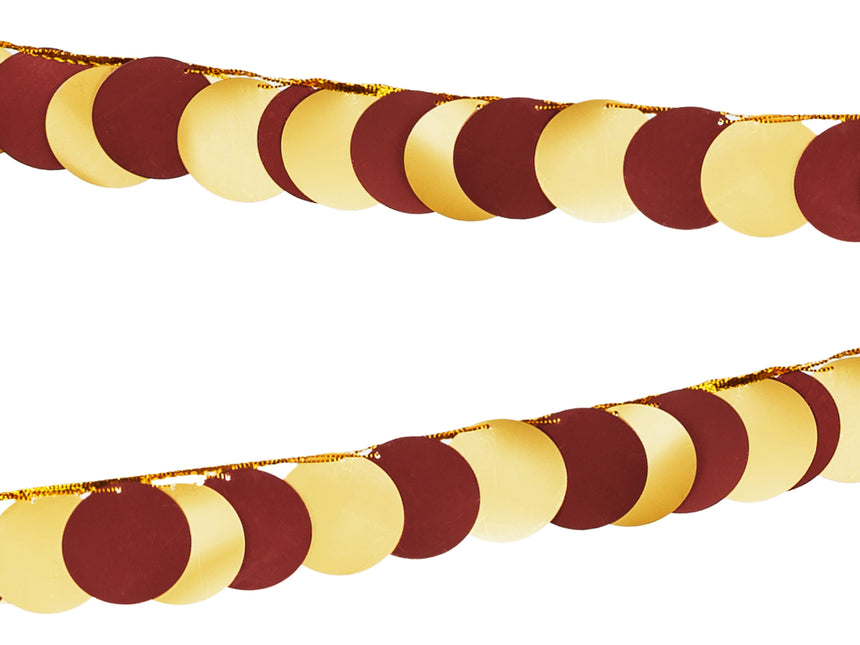 Ghirlanda d'oro rosso 2,2 m