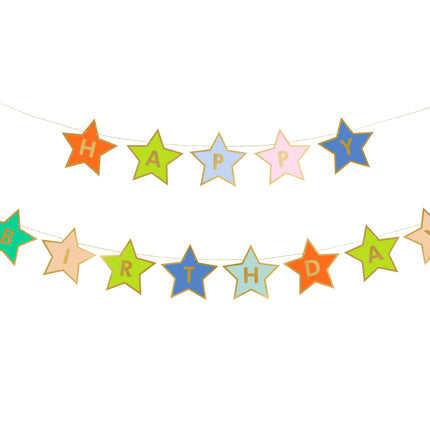 Ghirlanda di stelle Happy Birthday 2,6 m
