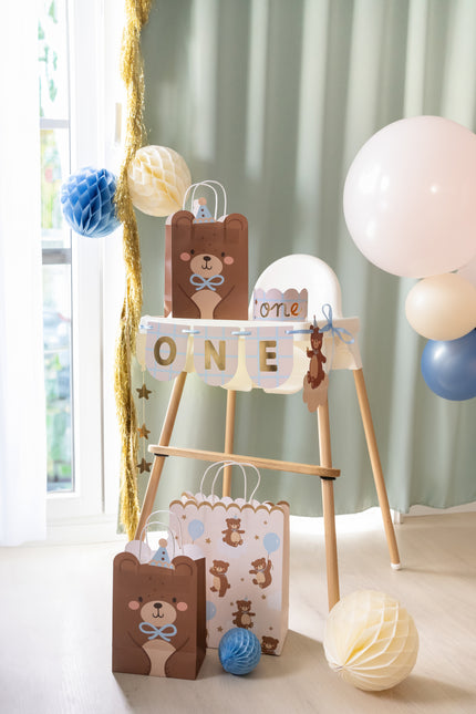 set 1° compleanno Orsacchiotto blu