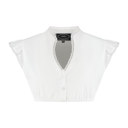 Camicetta Oktoberfest Bianco Donna Manica Alata