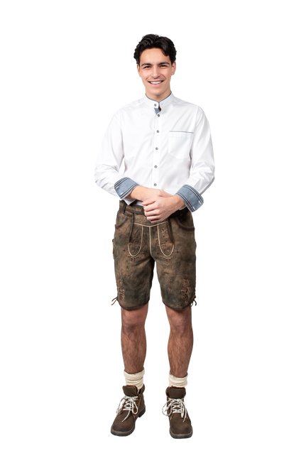 Camicetta Oktoberfest Uomo Blu Bianco