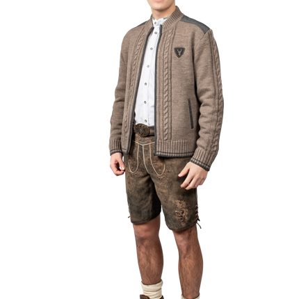 Gilet Oktoberfest marrone