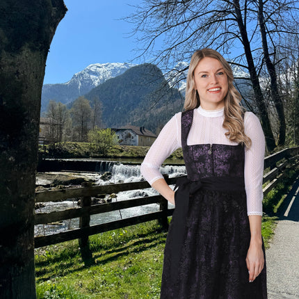 Abito Dirndl Nero Oktoberfest Donna Pizzo