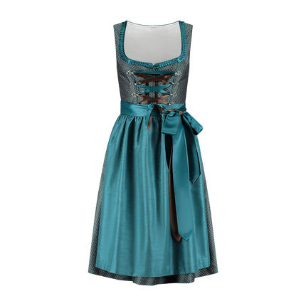 Abito Dirndl blu Oktoberfest Donna 2 pezzi