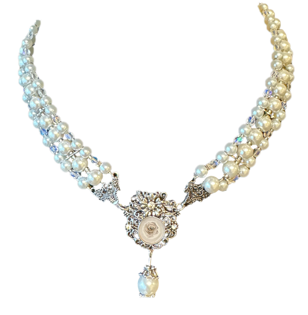 Collana di perle Pietra preziosa