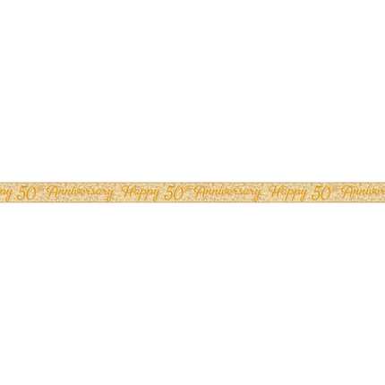 Striscione Prisma 50° Anniversario d'Oro, 12 ft