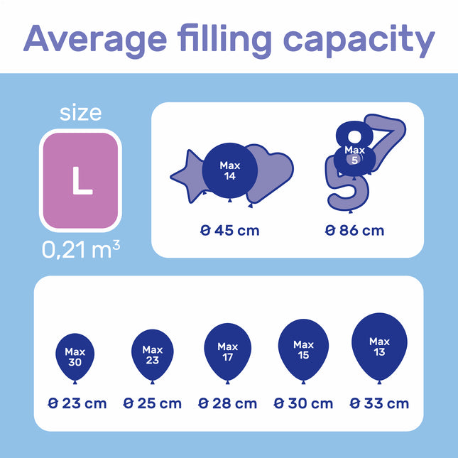 Bombola di elio per 30 palloncini