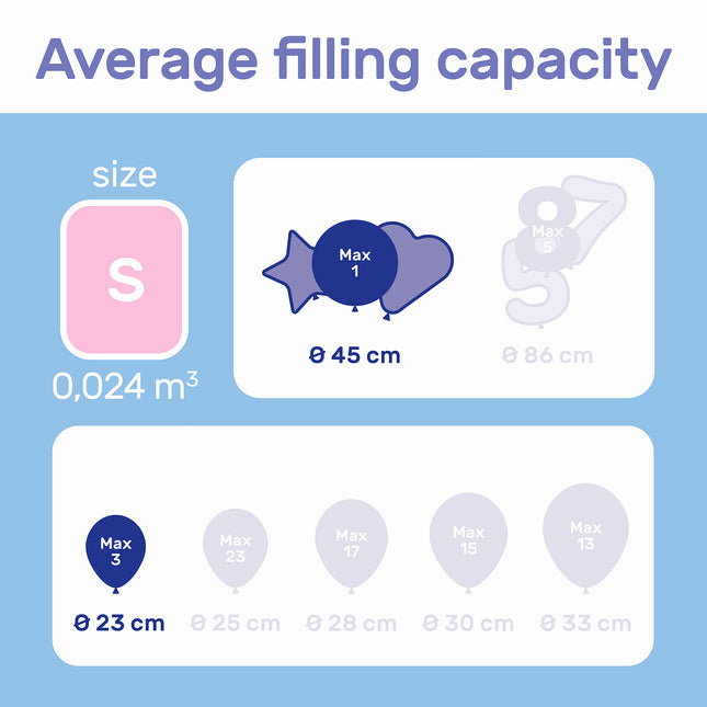 Bombola di elio per palloncino foil da 45 cm