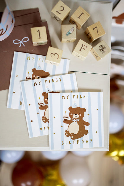 Biglietto di auguri orso 14 cm
