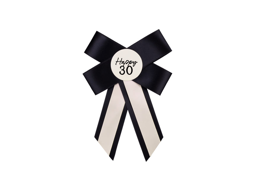 30 anni Fiocco con bottone 17 cm
