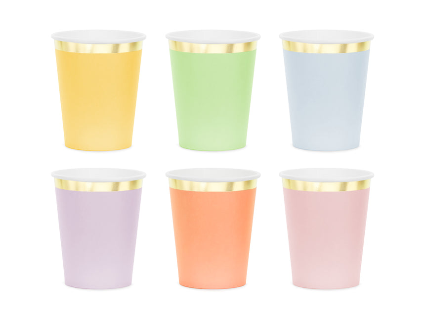 Bicchieri colorati 220ml 6pz