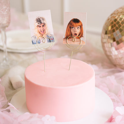 Cuore Cake topper 12cm 2pz