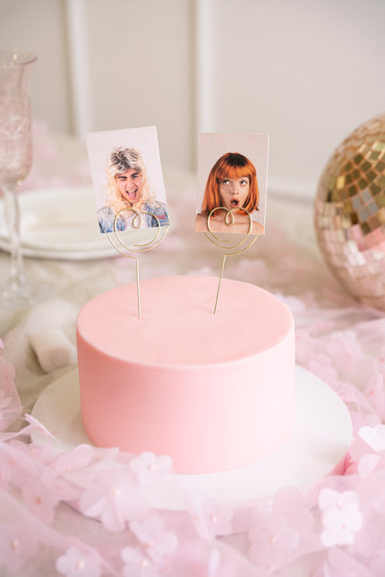 Cuore Cake topper 12cm 2pz