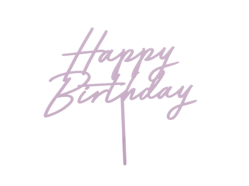 Cake topper Happy Birthday Viola 16,5 cm