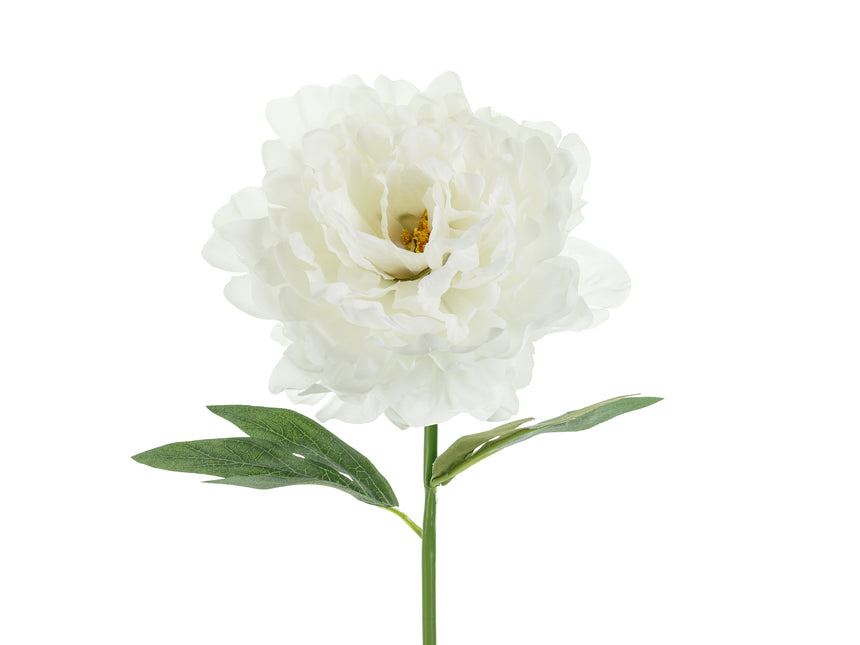 Fiore finto bianco Peonia 35 cm