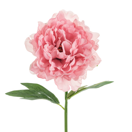 Fiore finto rosa Peonia 35 cm