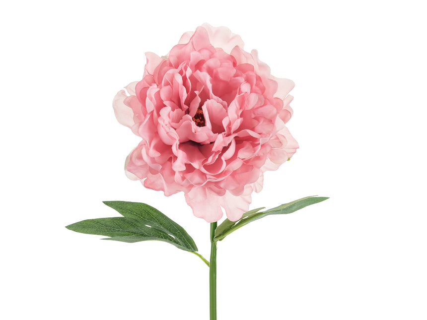 Fiore finto rosa Peonia 35 cm