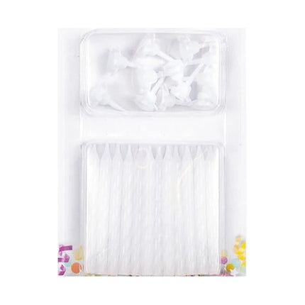 Candele bianche da 6 cm, 24 pezzi