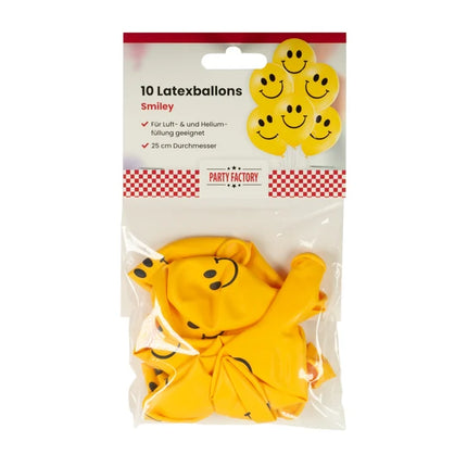 Palloncini Smiley da 30 cm, 10 pezzi