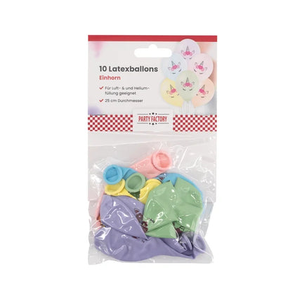Palloncini Unicorno 30 cm, 10 pezzi