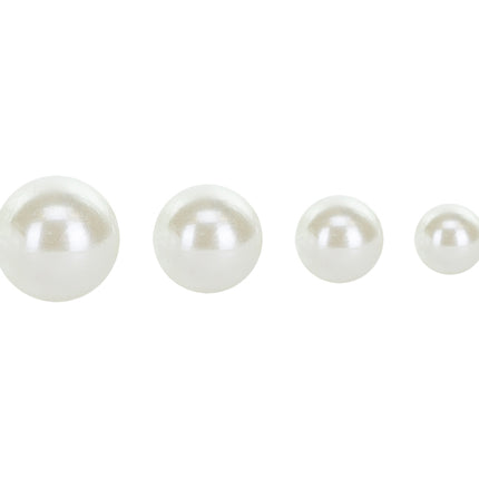 Perle adesive bianche per palloncini 3-6mm 440pz