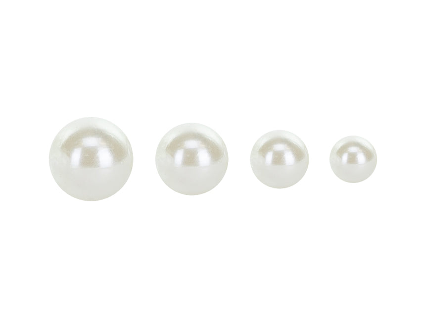 Perle adesive bianche per palloncini 3-6mm 440pz