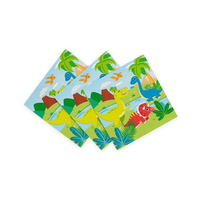Tovaglioli Dinosauro 3 strati 33cm 20pz
