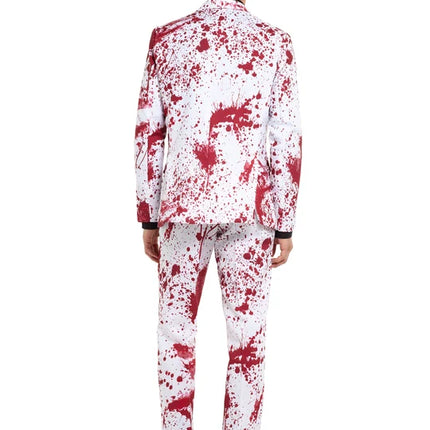 Costume da uomo "sanguinante", bianco, 3 pezzi